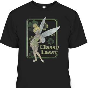 Disney Peter Pan Tinker Bell St Patricks Day Classy Lassy Tshirt